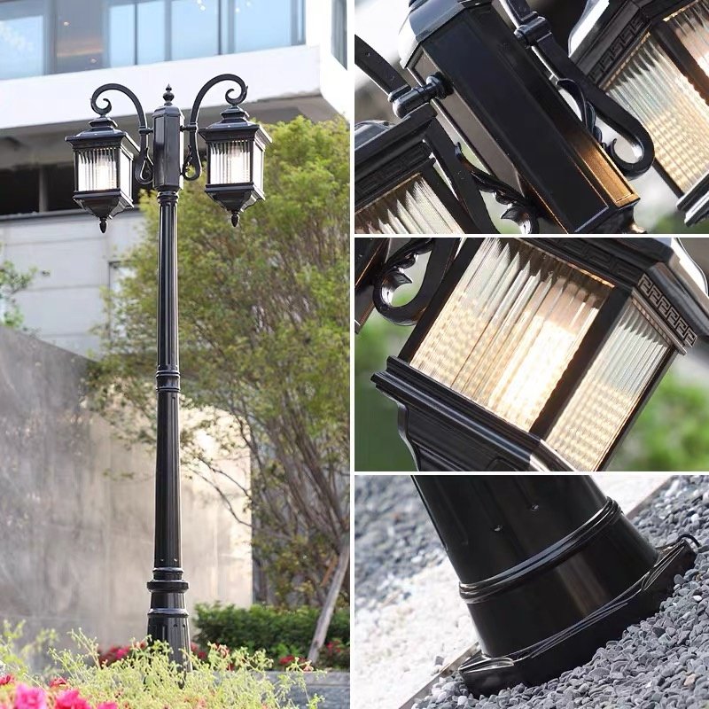 Modern Outdoor Waterproof Garden Light Pole 15W 30W Garden Lamp Post Outdoor for Outdoor Garden Landscaping Decorative