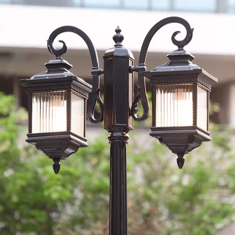 Modern Outdoor Waterproof Garden Light Pole 15W 30W Garden Lamp Post Outdoor for Outdoor Garden Landscaping Decorative