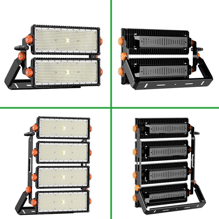 High Power 170lm/w Stadium Flood Light Waterproof IP66 500w 1000w 2000w Ac Outdoor Led Flood Lights