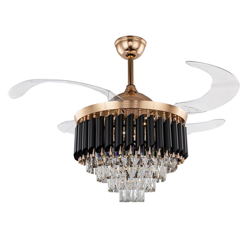Luxury Ceiling Fan Led Wireless Connection Audio Invisible Fan Blade Fan