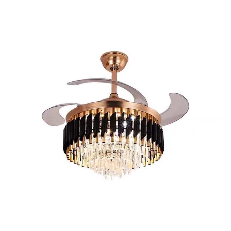 Luxury Ceiling Fan Led Wireless Connection Audio Invisible Fan Blade Fan