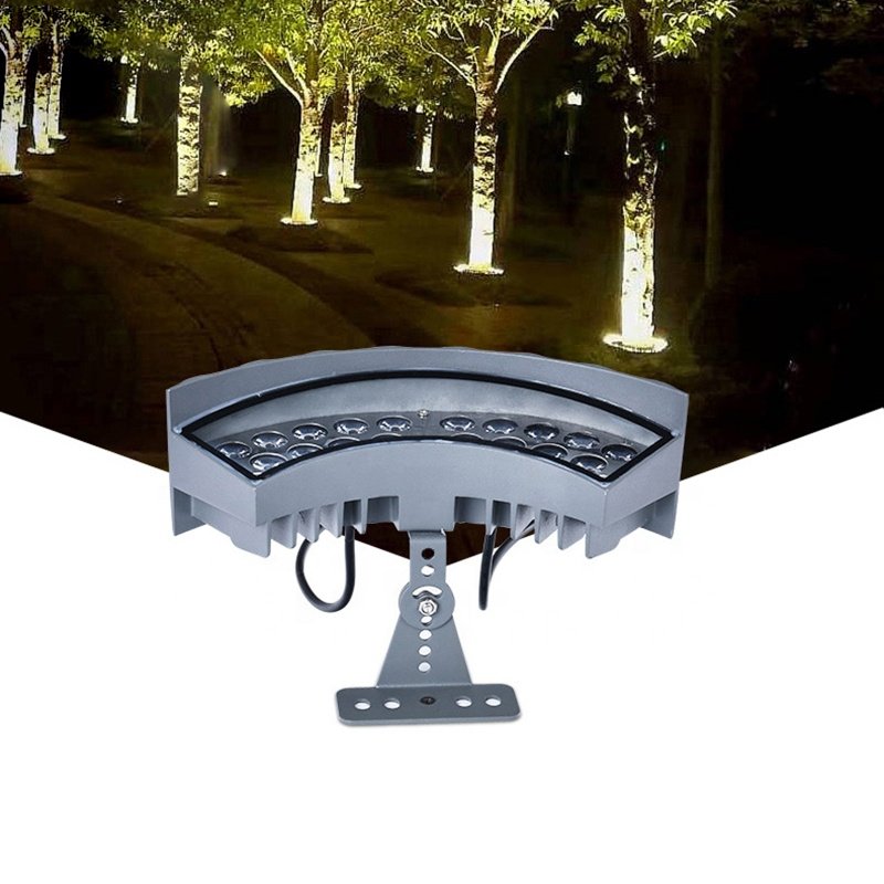 18W IP65 Waterproof Outdoor LED Spot Light Warm White Aluminum Tree Lamp Ring RGB AC Power Supply for Garden Hug Tree Light