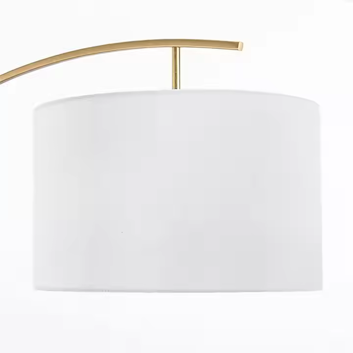 Nordic Bed Side Sofa Fabric Lampshade Floor Lamp Creative Fishing Arc Standing Floor Lamp Led Corner Standing Floor Lamp