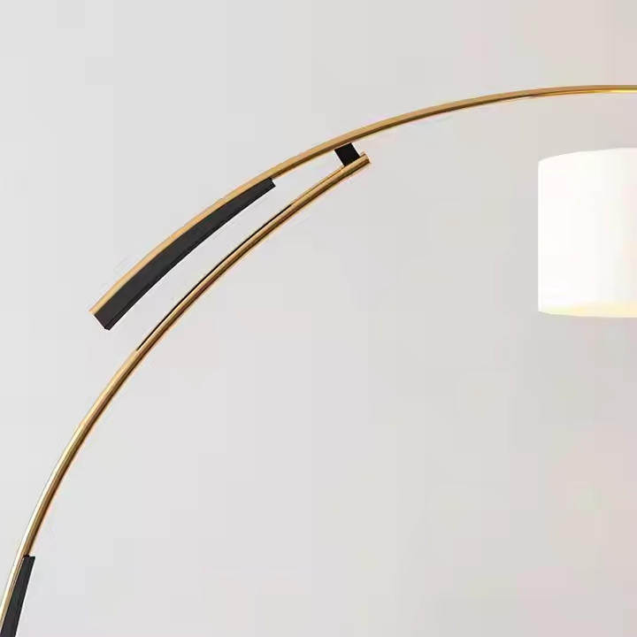Nordic Bed Side Sofa Fabric Lampshade Floor Lamp Creative Fishing Arc Standing Floor Lamp Led Corner Standing Floor Lamp