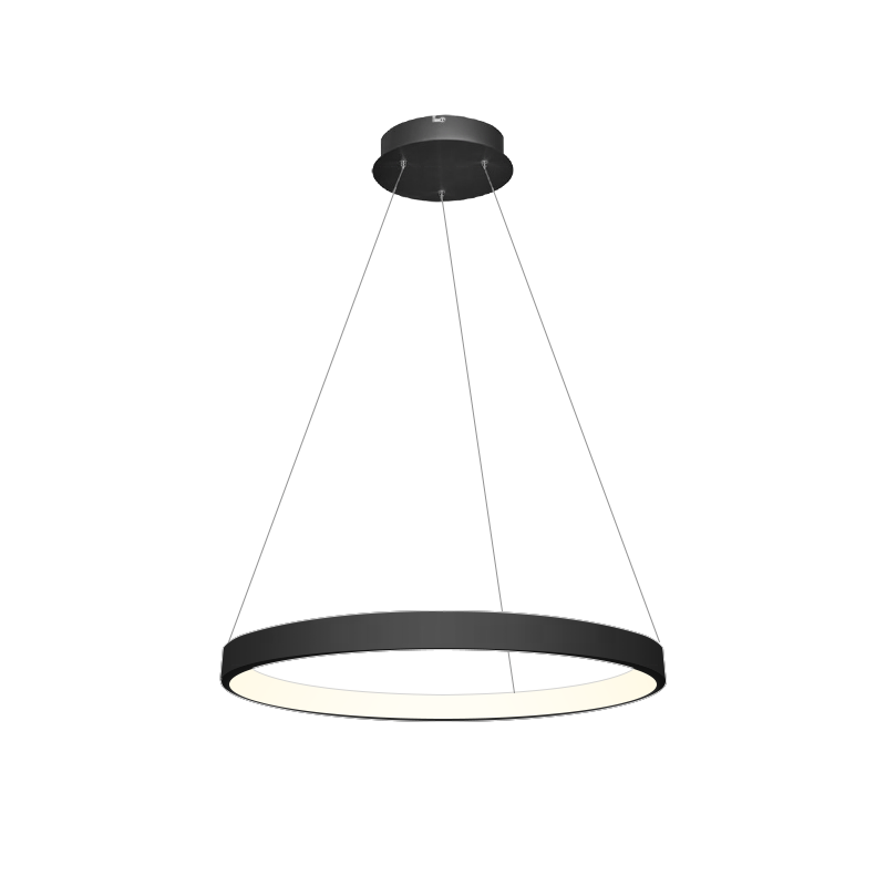 ECOJAS Wholesale Bending Aluminum Profile + Acrylic PMMA Diffuser with ETL Led Pendant Light Ceiling Pendant Lamp