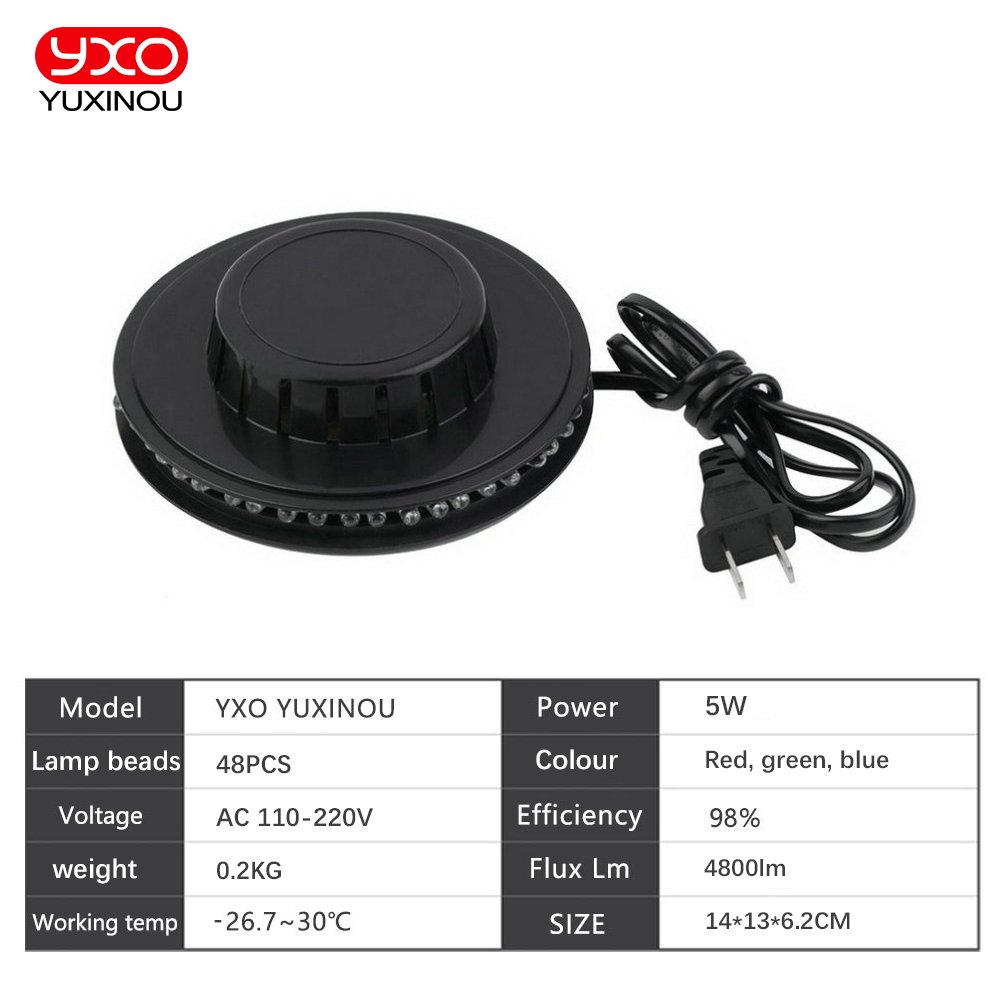 Professional Portable Dj Stage Lights Disco Dj Lighting Equipment 8w RGB Led Party Bar UFO Stage Light