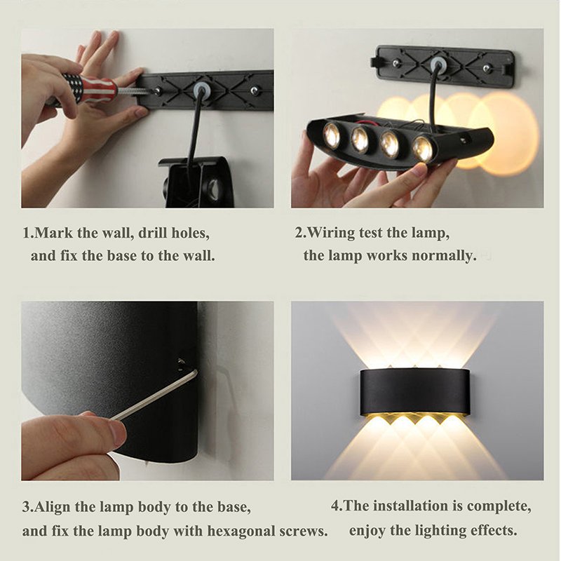 IP65 Surface Mounted Outside Waterproof Wall Mounted Light Outdoor Modern External Sconce Lights Led Wall,Wall Light Outdoor