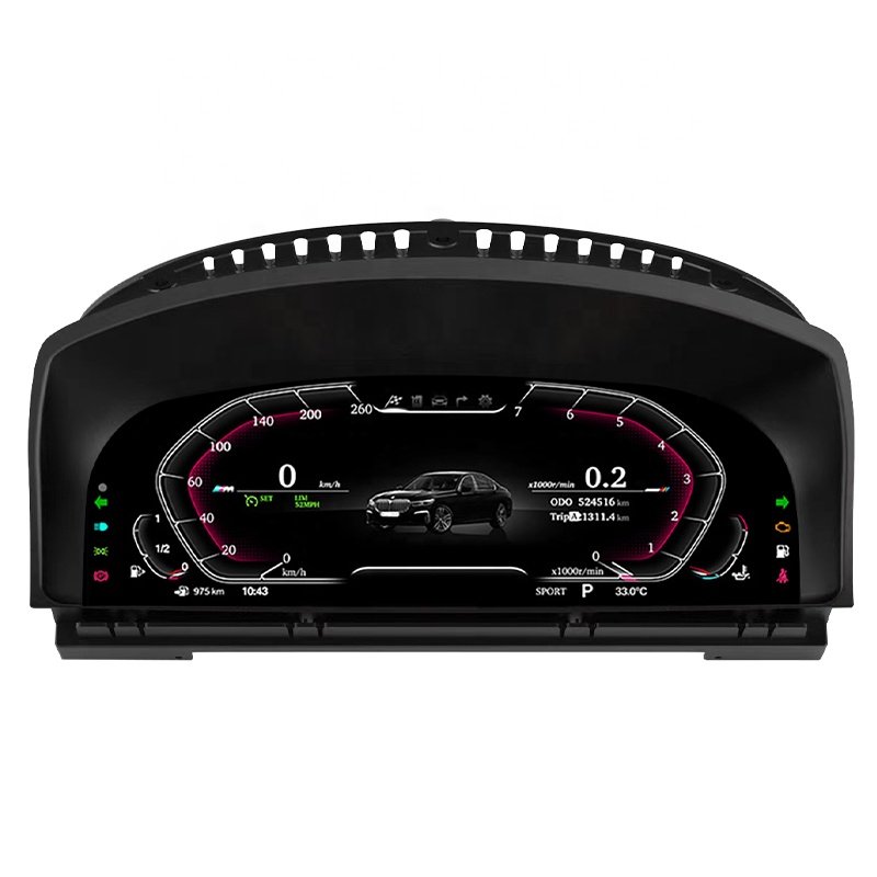 Linux System Auto Meter 12.3'' Car Speedometer Car Digital Instrument Cluster for BMW 7 Series F01 F03 F04 F02 2009 2016