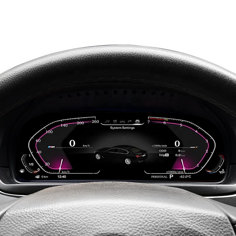 Linux System Auto Meter 12.3'' Car Speedometer Car Digital Instrument Cluster for BMW 7 Series F01 F03 F04 F02 2009 2016