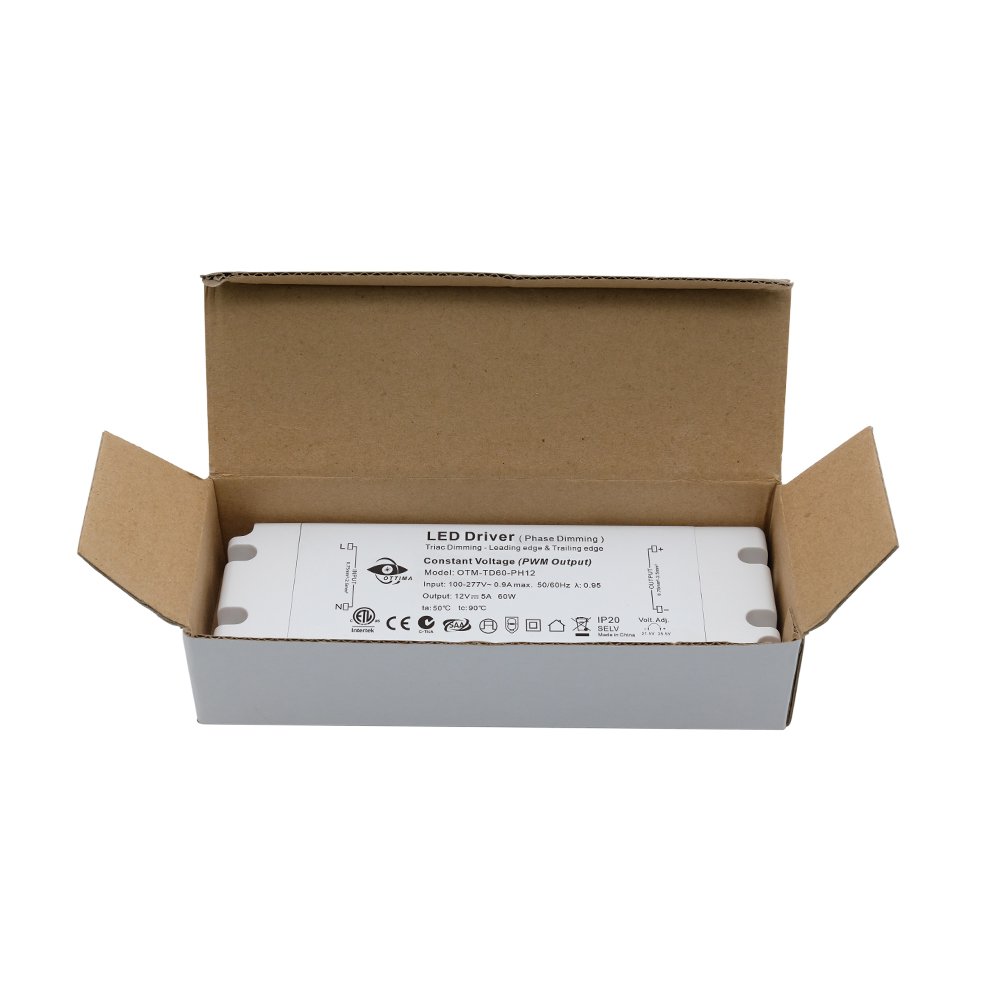Ottima Triac/Phase Cut Dimmable Constant Voltage 30w Dimmable Led Driver Plastic Case SAA UL 12V LED Driver