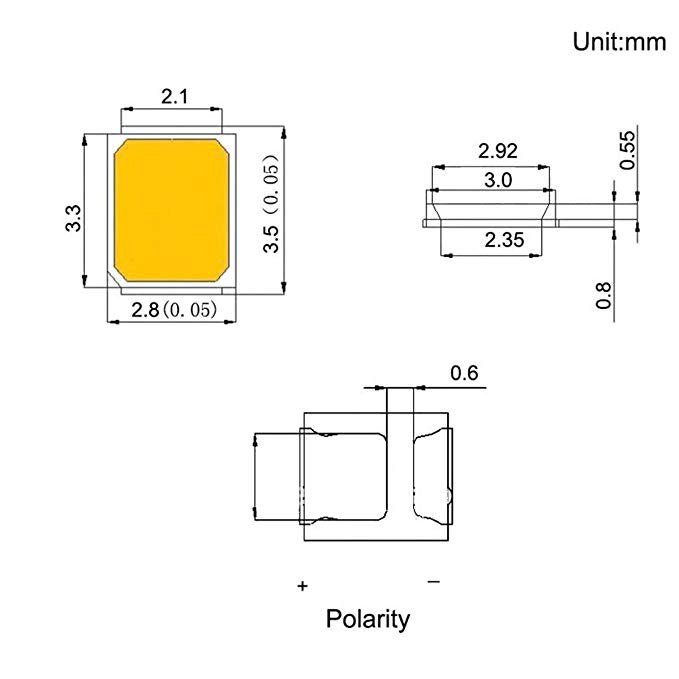 Hot Selling! 2835 SMD Led Manufacture Factory Smd 2835 Decorative Epistar Led Chip Full Color for Strip Light Light Board