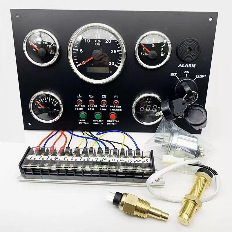 24V Engine Instrument Gauge Meter Panel for Marine Boats