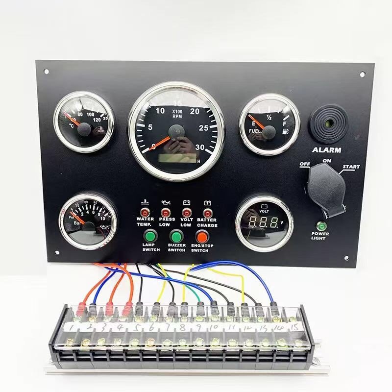 24V Engine Instrument Gauge Meter Panel for Marine Boats