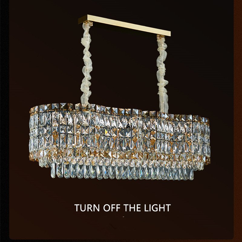 Modern Crystal Ceiling Lights Dining Room Luxury Gold Ceiling Light Bedroom Kitchen Led Crystal Chandelier
