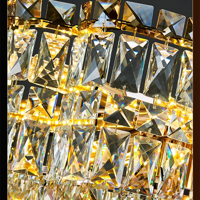 Modern Crystal Ceiling Lights Dining Room Luxury Gold Ceiling Light Bedroom Kitchen Led Crystal Chandelier