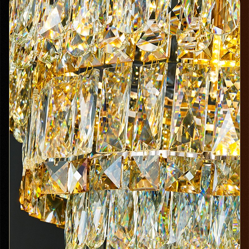 Modern Crystal Ceiling Lights Dining Room Luxury Gold Ceiling Light Bedroom Kitchen Led Crystal Chandelier