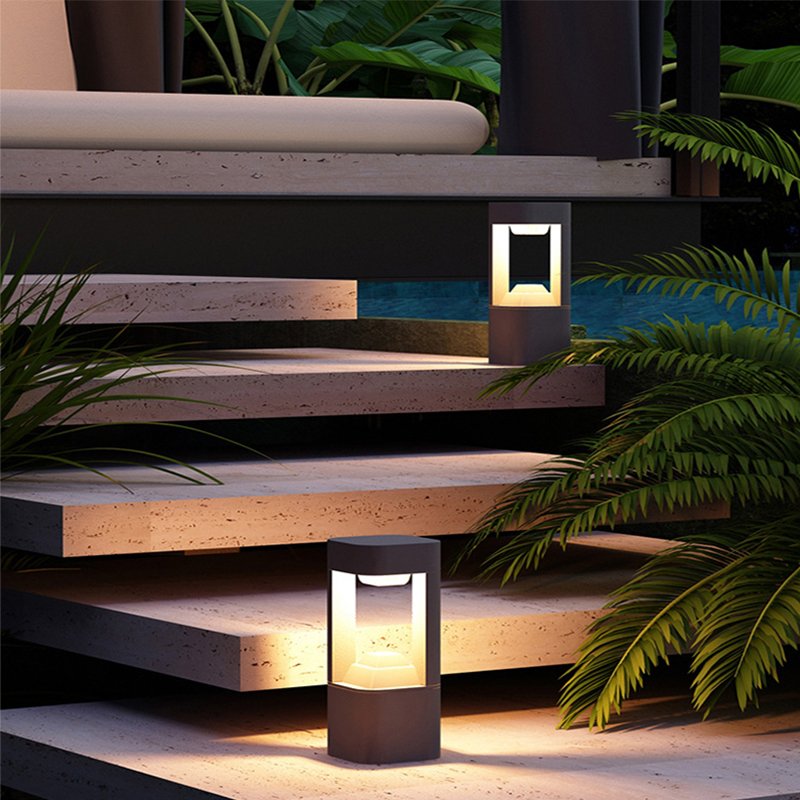 Wholesale 7W Aluminium Villa Landscape Column Lamps European Style IP65 Waterproof Outdoor LED Garden Lamp