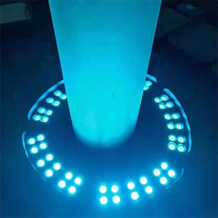DMX512 72W 48W RGBW Hug Tree Light Outdoor IP65 Waterproof LED Spotlight Aluminum Garden Tree Light Ring Landscape Lighting