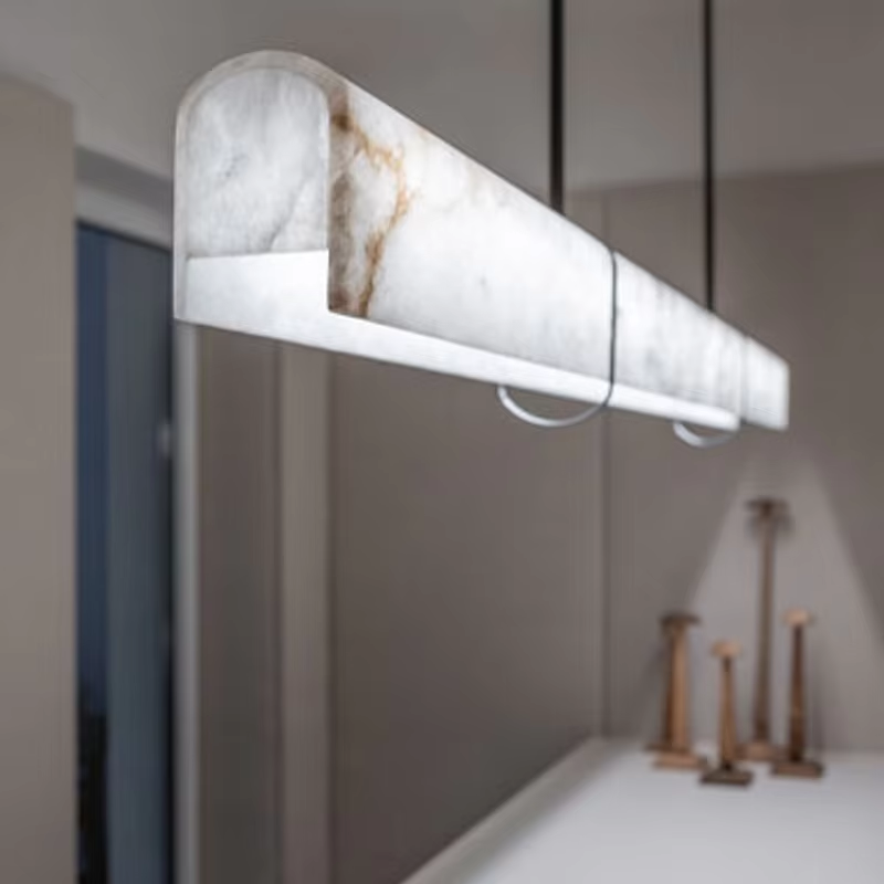 Custom Modern Marble Alabaster Pendant Lmap Indoor Decorative Kitchen Island Dining Room Living Room for Chandelier