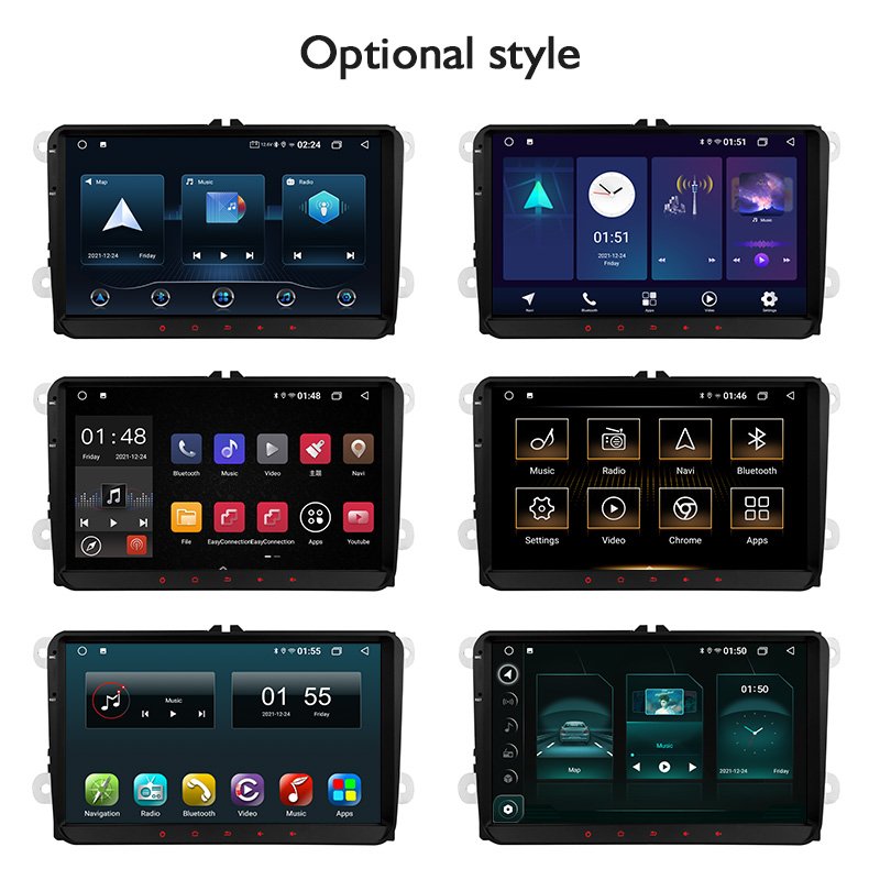 9 Inch New Touch Screen Android Radio Auto Wifi Android Large Screen Navigation Integrated Machine GPS Navigation for Volkswagen