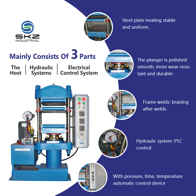 SKZ401 25T Auto Rubber Parts Making Machine Rubber Tire Car Parts Making Vulcanizer Machine