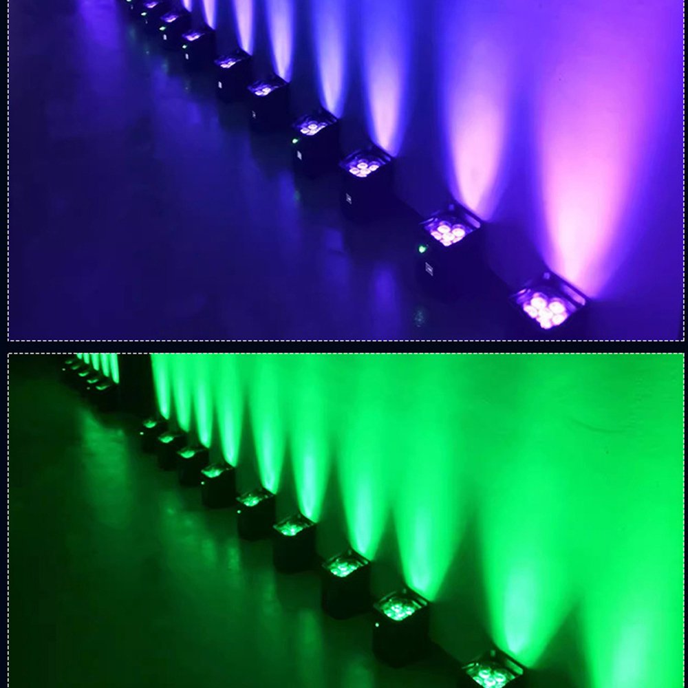 Stage Lighting Wedding 6 18W Wireless Led Battery Lamp Charging Full Color Mobile Phone Remote Control Lamp Intelligent