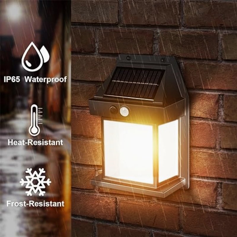 Customization Motion Sensor Pathway Flood Street Wall Lamp Solar Garden Lights IP65 Waterproof Outdoor Wall Led