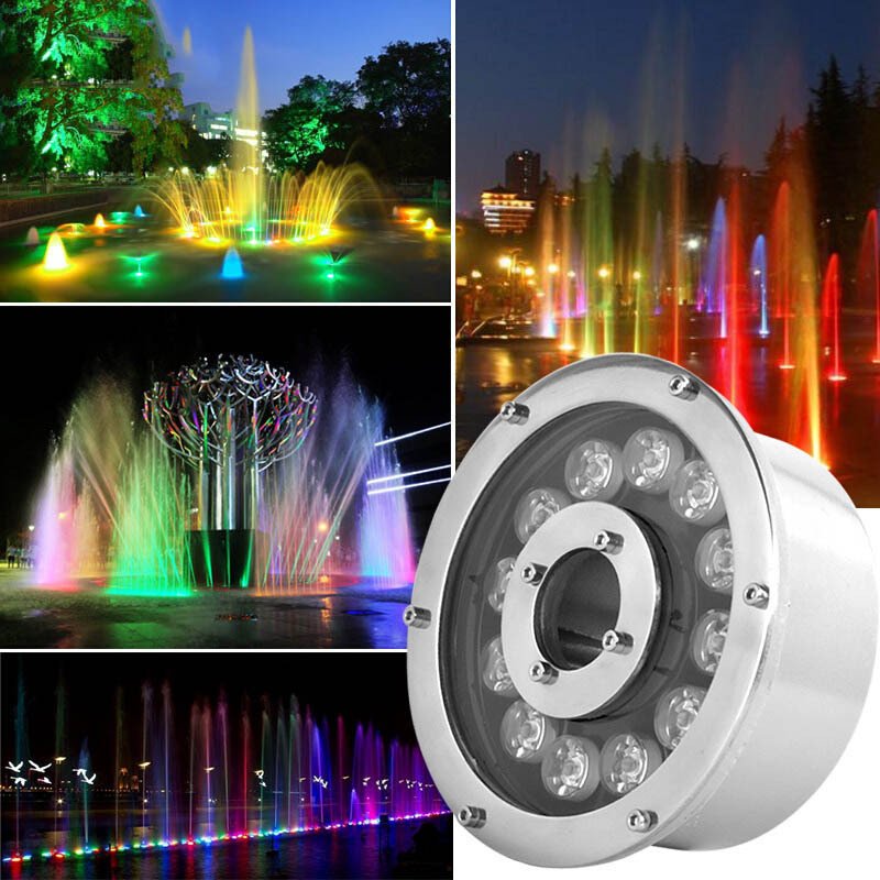 2024 Fashion Led Underwater for Fountain Lights Led Light for Outdoor Water Fountain Stainless Steel Materials 9w