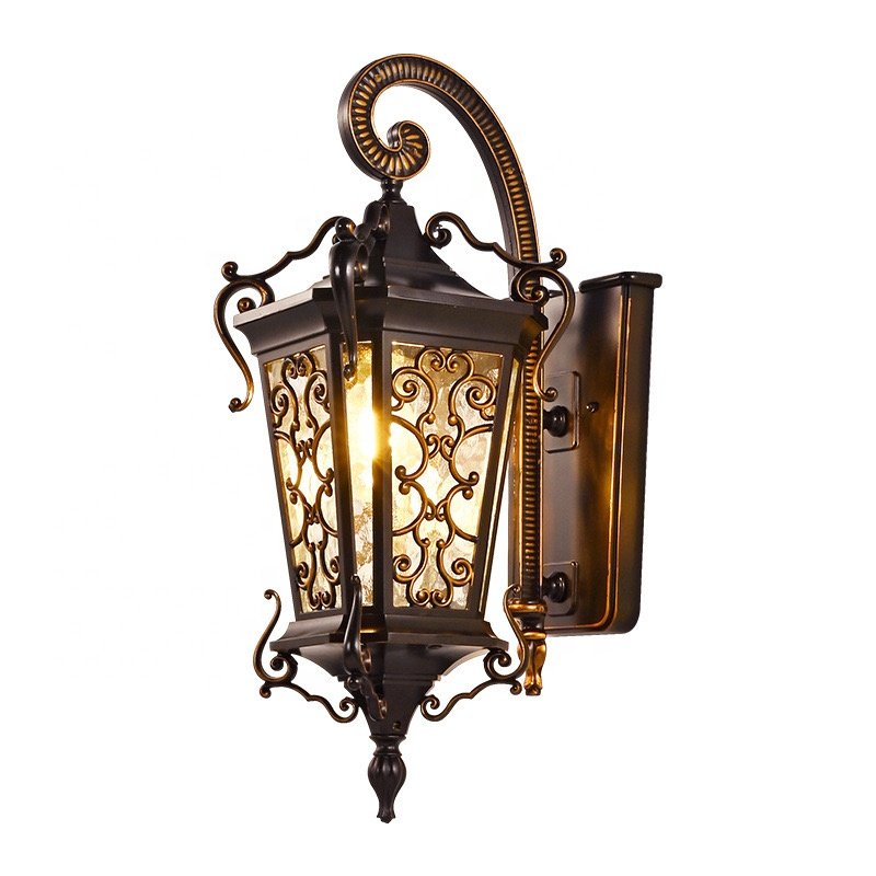 European Style Large Classic Outdoor LED Wall Lamp Ip65 Waterproof Outdoor Home Garden Hotel Corridor Wall Lamp