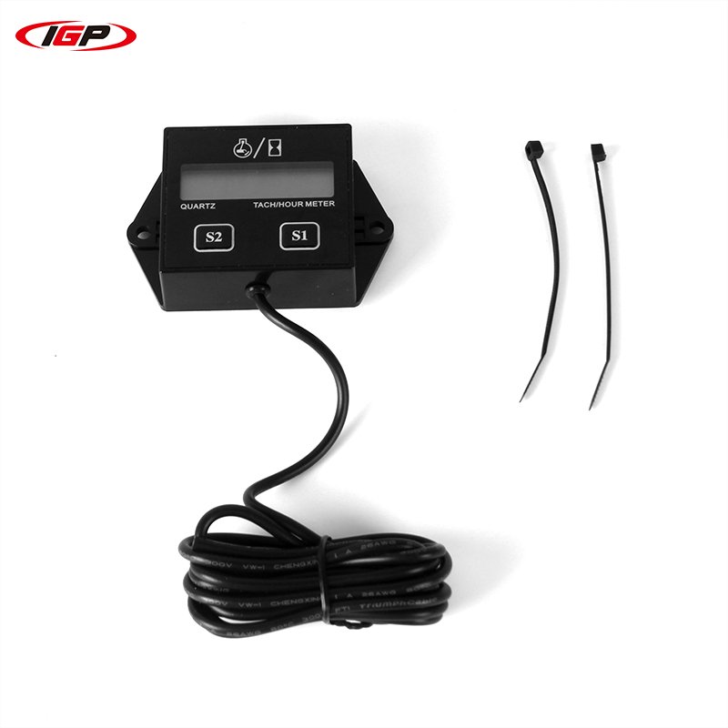Waterproof Engine RPM Digital Engine Tach Hour Meter Tachometer