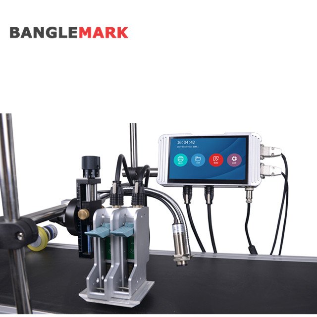 Factory Auto Multi Printing Heads Production Line Inkjet Coding logo Expiry Date Inkjet Plastic Bag Printer
