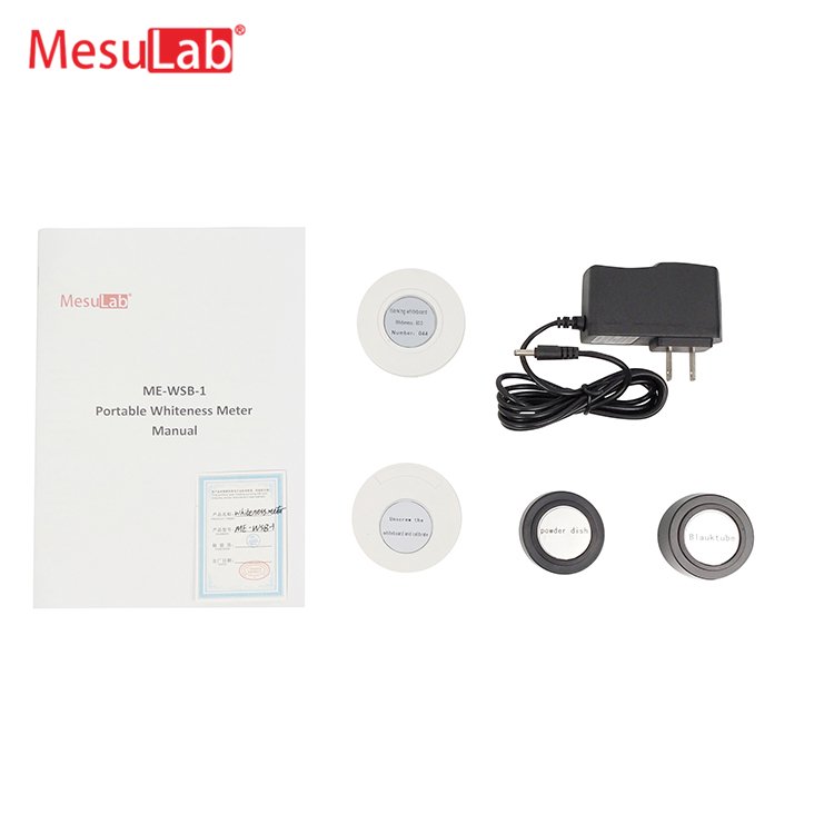 MesuLab Hot Wheat Flour Whiteness and Color Check Meter Portable Handheld Starch Whiteness Tester Ceramic Linen Whiteness Meter