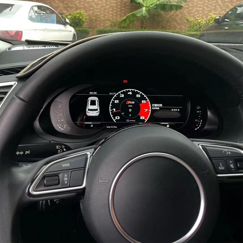 Linux System Auto Meter 12.3 Inch Car Speedometer for Audi Q5 2010-2018 A4 2010-2017 Car Digital Instrument Cluster