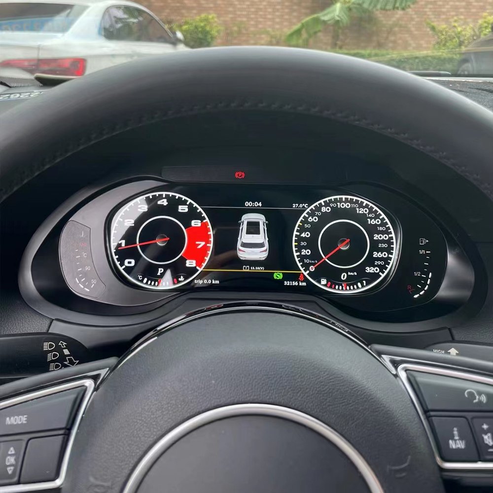 Linux System Auto Meter 12.3 Inch Car Speedometer for Audi Q5 2010-2018 A4 2010-2017 Car Digital Instrument Cluster