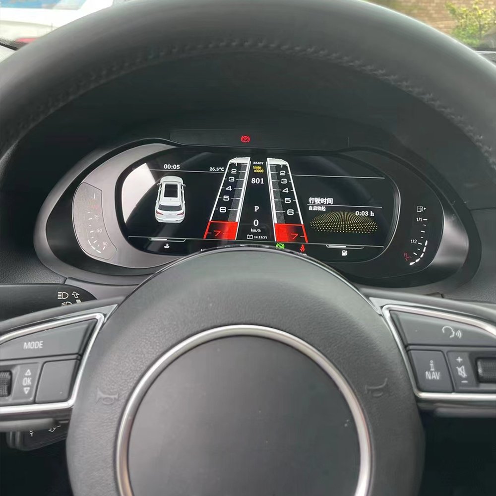 Linux System Auto Meter 12.3 Inch Car Speedometer for Audi Q5 2010-2018 A4 2010-2017 Car Digital Instrument Cluster