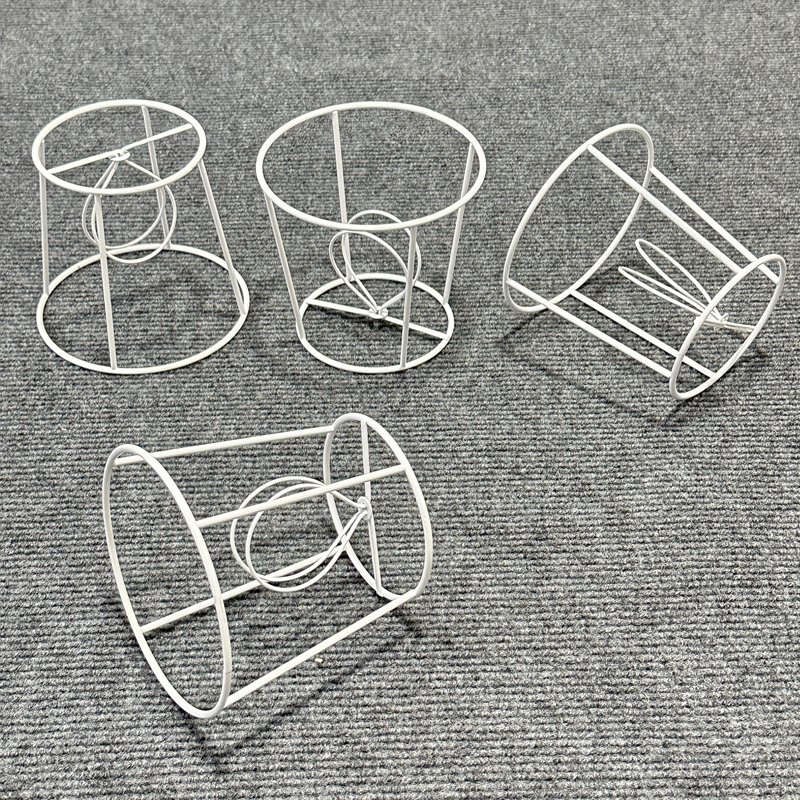 Custom-Made Empire Wire Frame Iron Regular Bulb A60 Clip Lampshade Shade Rings