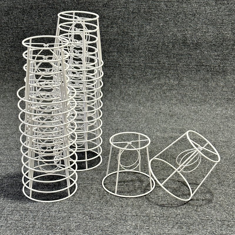 Custom-Made Empire Wire Frame Iron Regular Bulb A60 Clip Lampshade Shade Rings