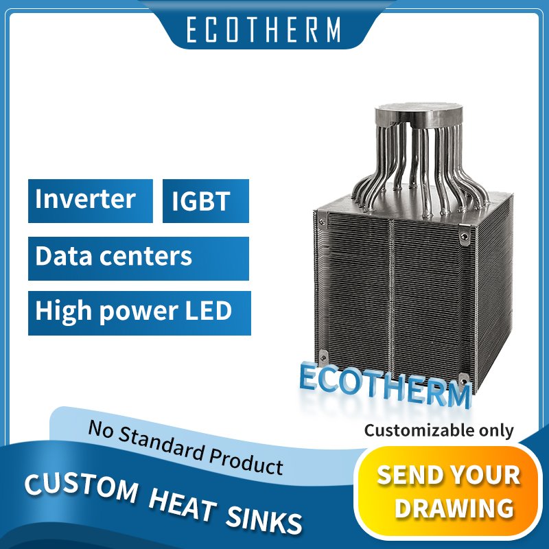 Custom Heat Sink Copper 1000mm 1kw 300w 400w 500mm Water Cooled Soldering Heatsink Heat Sink