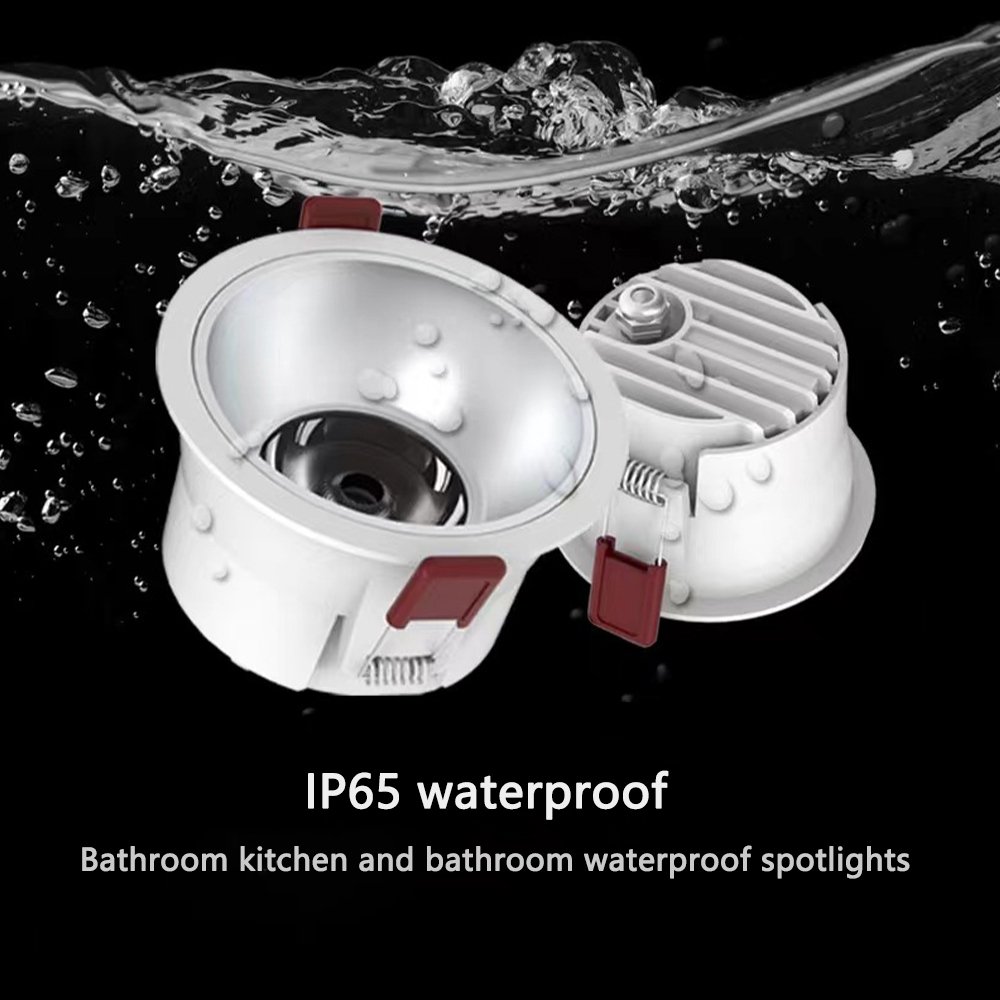 Built-in Waterproof Downlight Bathroom Kitchen Shower Anti-glare Ceiling Spotlight IP65 Waterproof Led Downlight
