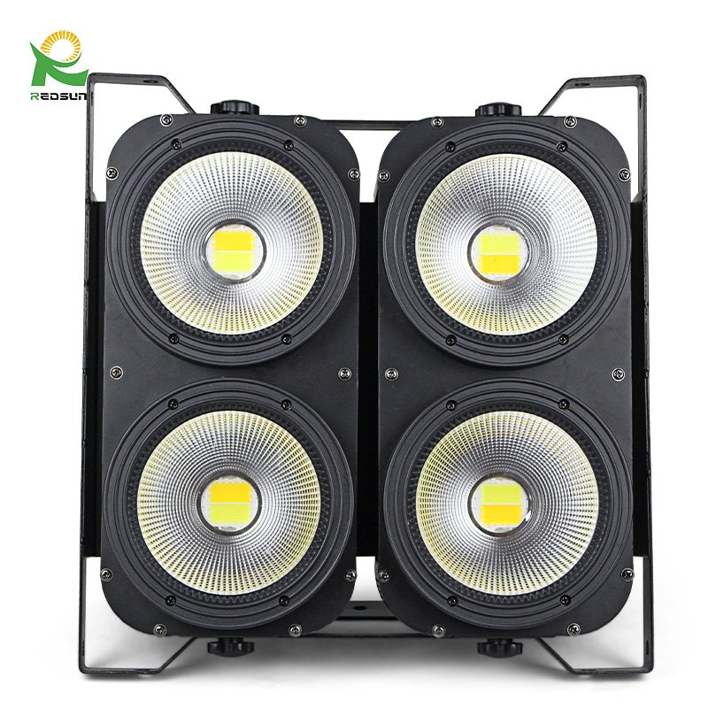 Redsun Party Cob Audience Light Stage Laser Cob Led Par Light Wholesale 4*100W COB Blinder Light