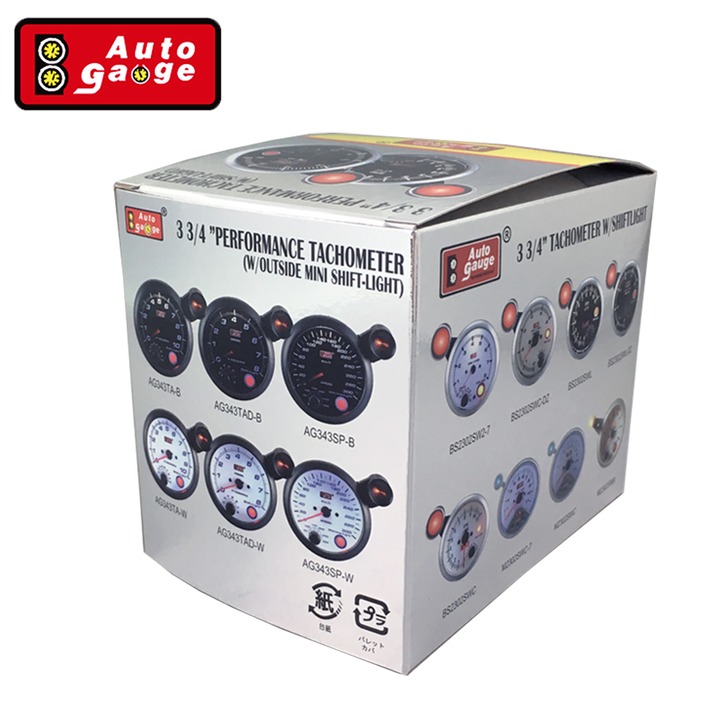 Chevrolet Auto Gauge Auto Meter 52mm Smoke Lens Automotive Tachometer 12V LED RPM Meter New Condition