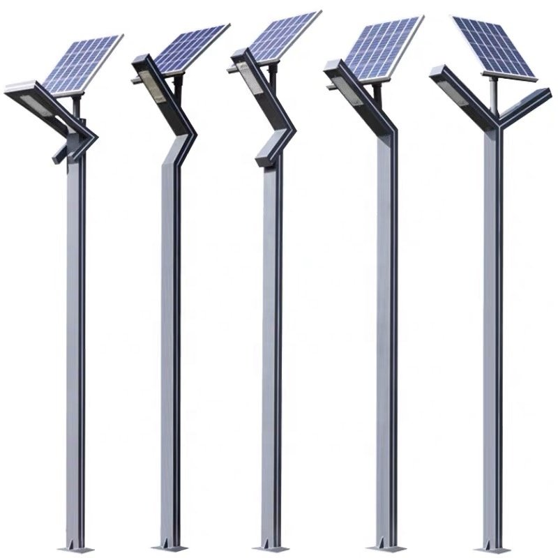 Solar Garden Light 1m 2m 3m 4m Landscape Ip65 Villa Community High Pole Street Light 50w 30w LED Courtyard Light