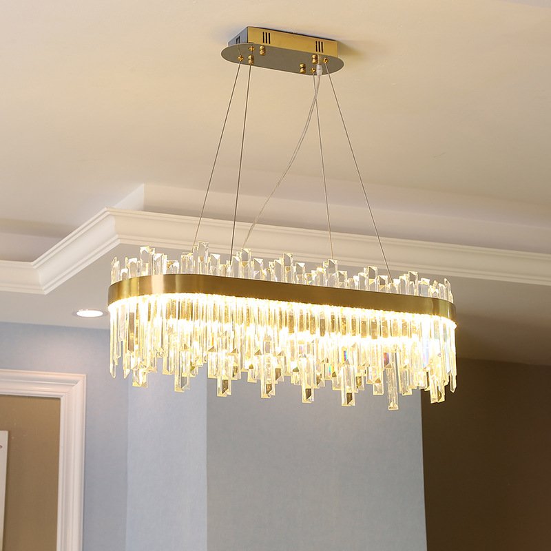 Fancy Copper Luxury European Crystal Lamp in Stock Home Hotel Decor Led Style Cheap Nordic Modern K9 Crystal Chandelier