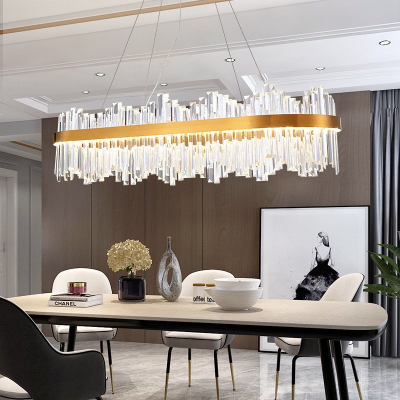 Fancy Copper Luxury European Crystal Lamp in Stock Home Hotel Decor Led Style Cheap Nordic Modern K9 Crystal Chandelier