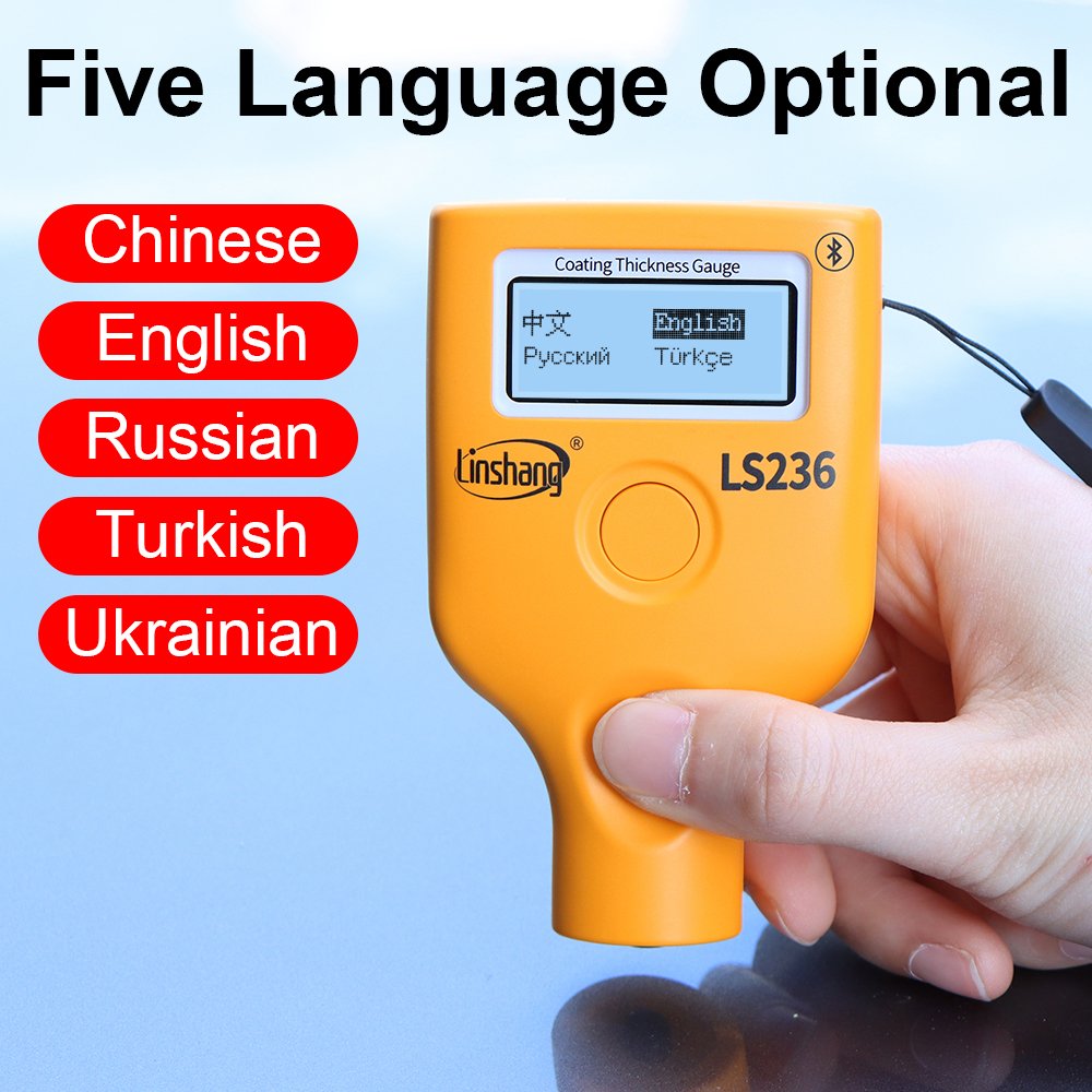 Factory Price LS236 Coating Thickness Gauge Dual Screen High Precision Paint Thickness Gauge For Car