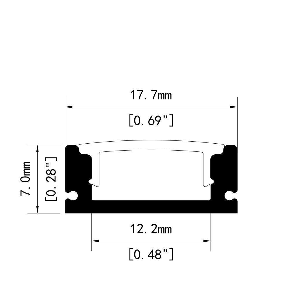 Easy Maintenance LED Contour Lights With Aluminum Channel Saves Time and Costs