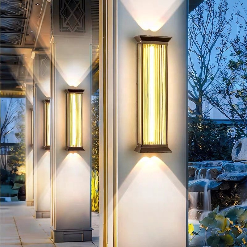 Outdoor Decorative Modern LED Wall Lamps Outdoor up and Down Lighting Modern Creative Retro Outdoor Wall Lamps for Home