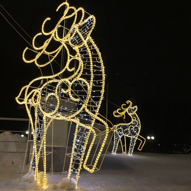Christmas and Halloween Outdoor Decoration LED Light Pattern 2D 3D Street Lighting Landscape IP65 Rating