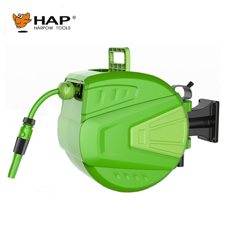 PP Housing Auto Retractable Water Hose Reel With 20 Meter Hose