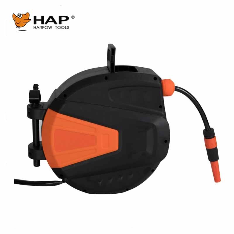 PP Housing Auto Retractable Water Hose Reel With 20 Meter Hose